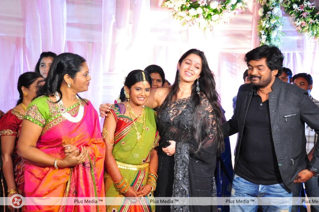 Charmy Kaur - Puri Jagannadh daughter pavithra saree ceremony - Pictures | Picture 119126